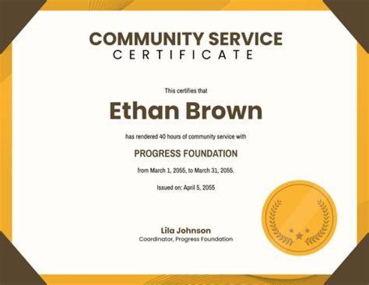 50 Hours Of Community Service 50 Hours Of Community Service