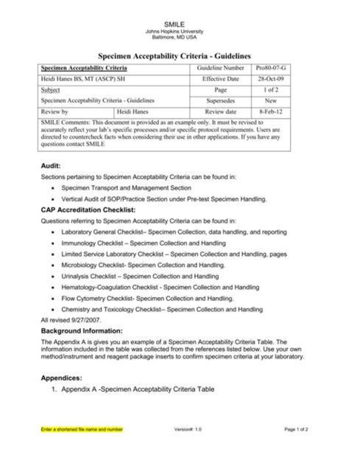 Acceptability criteria - How To Discuss