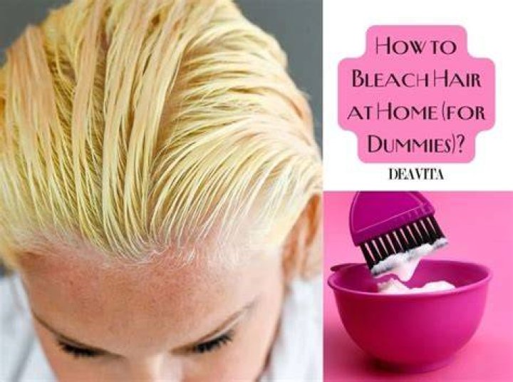 bleaching hair at home