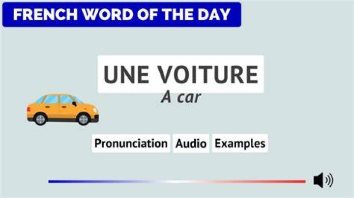 car in french