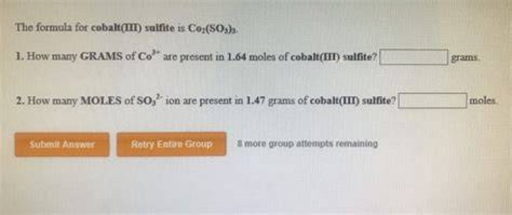 Cobalt Iii Sulfite - How To Discuss