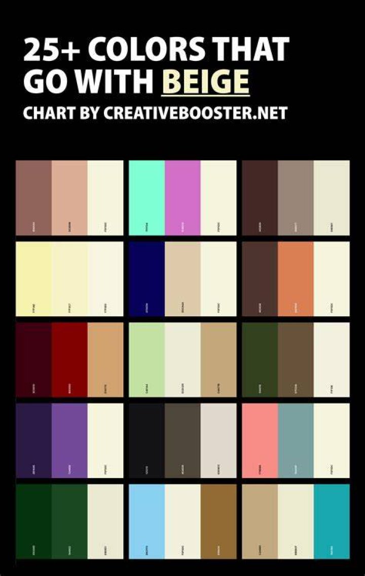 Colors that go with beige