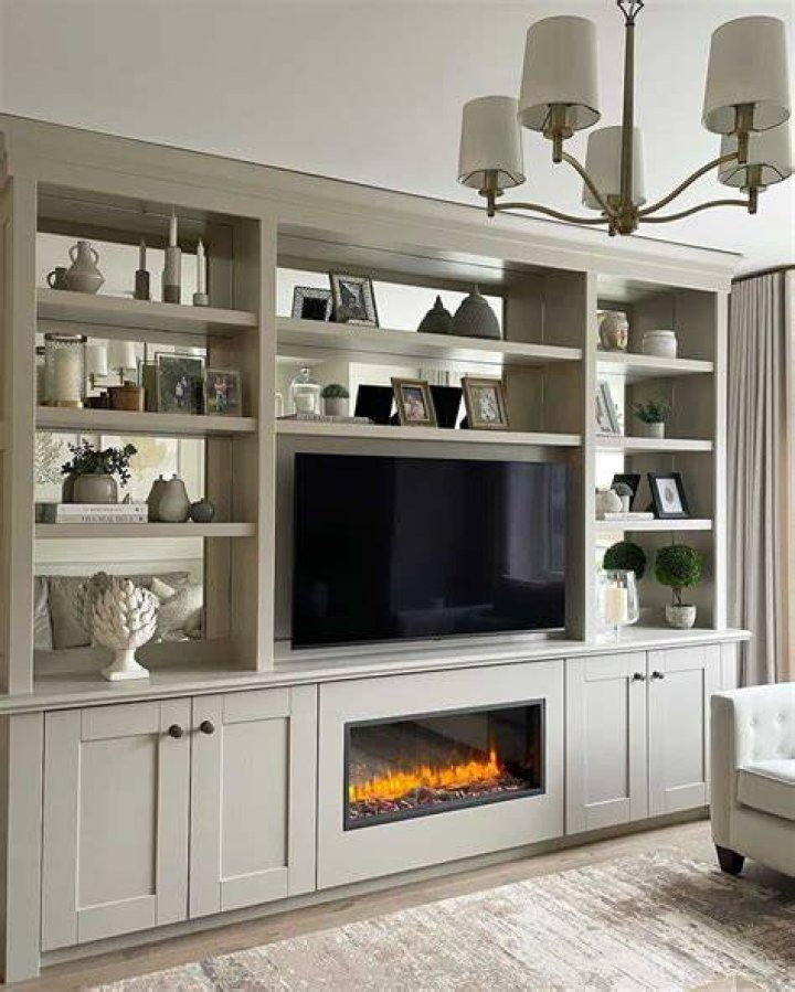 entertainment center decor