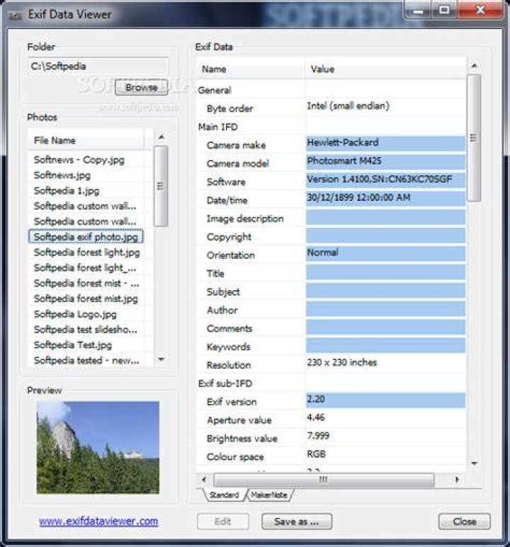 exif data viewer