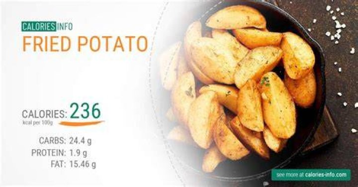 fried potato calories