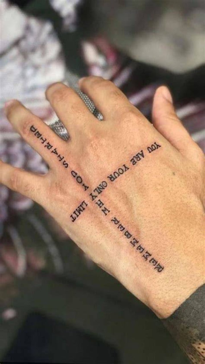 Hand tattoo