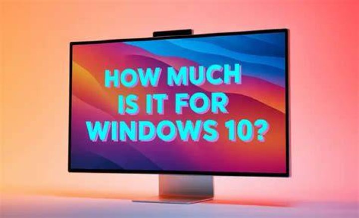 how much is windows 10