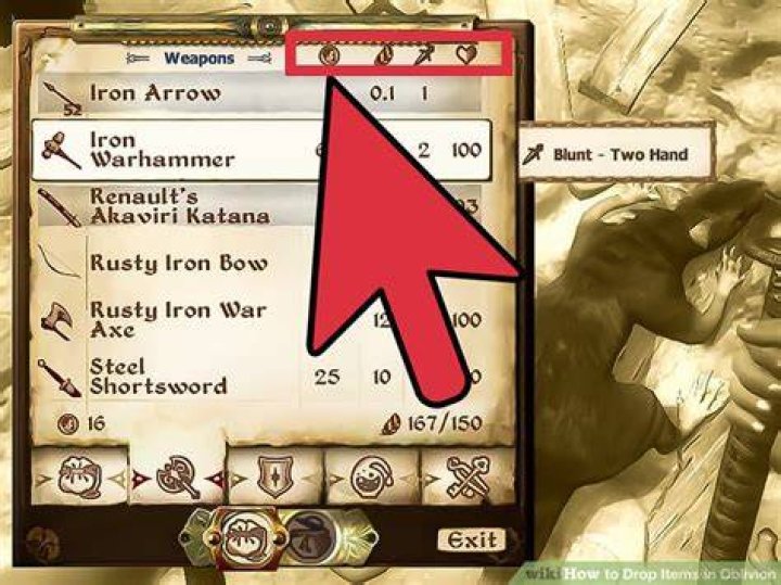 How To Drop Items In Oblivion