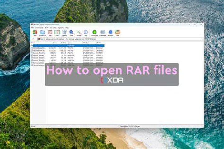 how to open rar files on windows 10