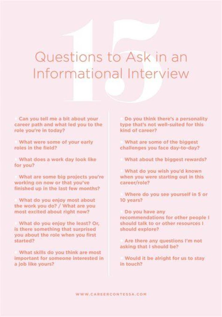 informational interview questions