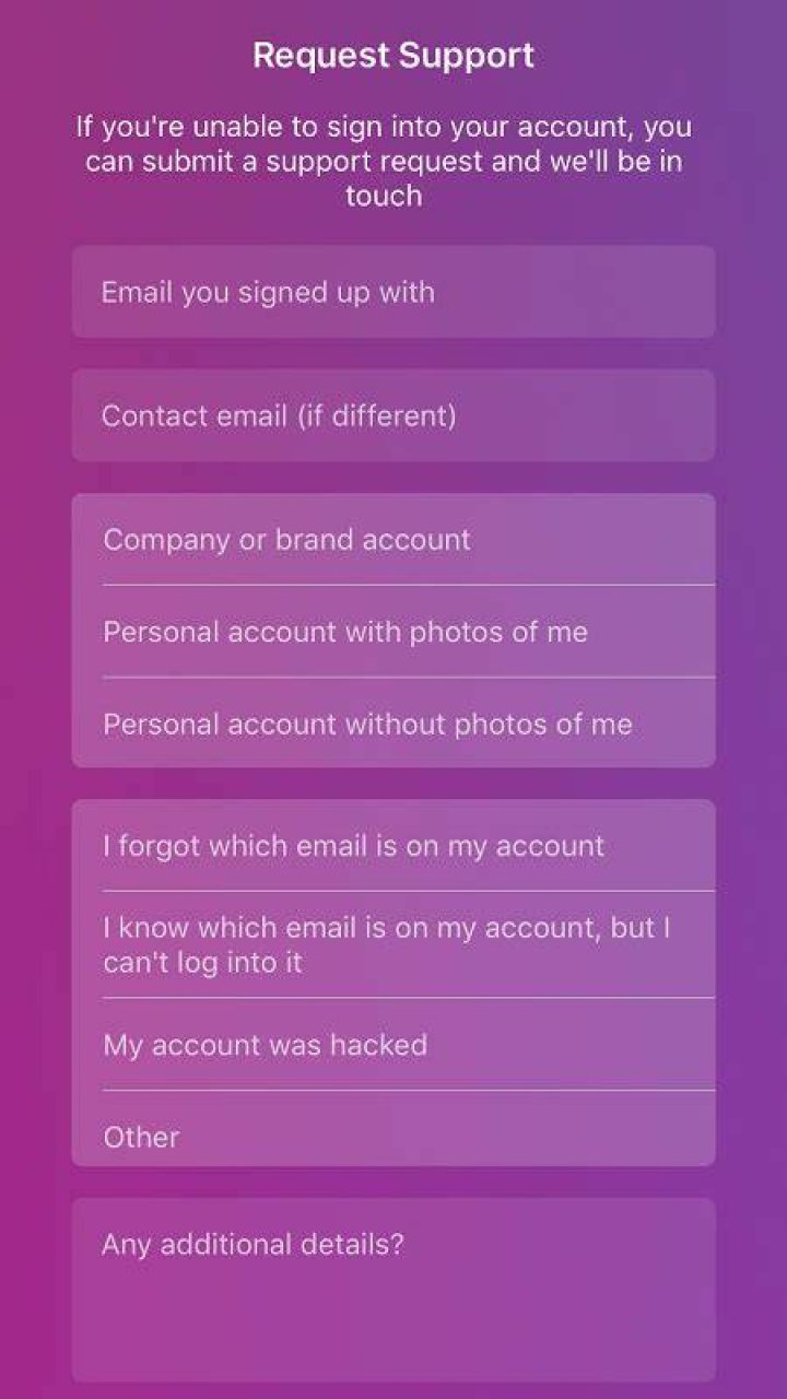 Instagram Request Support - How To Discuss
