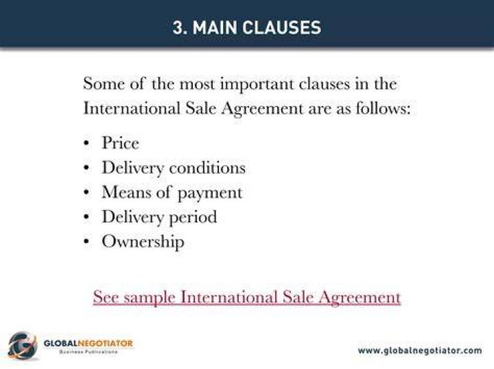 International sale - How To Discuss