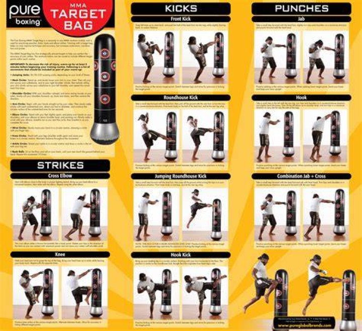kickboxing workout with bag