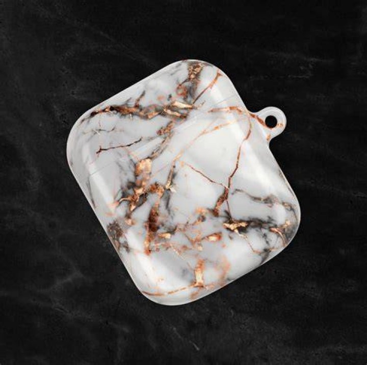 Marble and Gold airpod case
