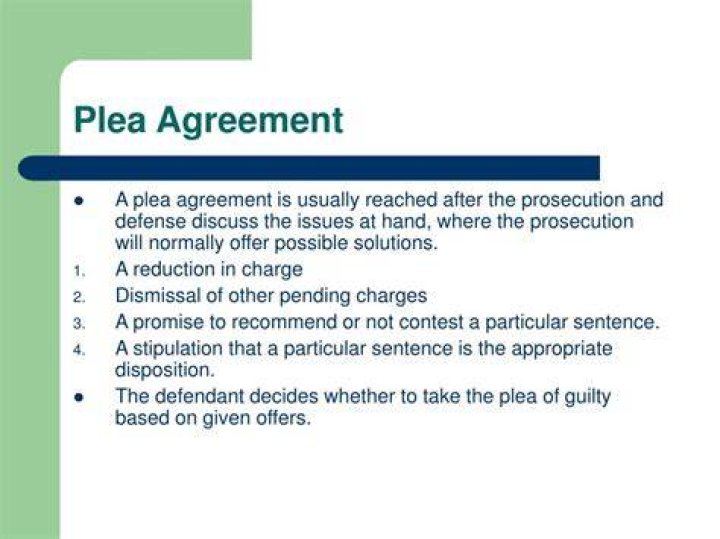 Plea Agreement - How To Discuss