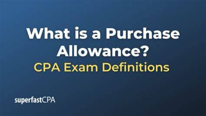 Purchase allowance - How To Discuss