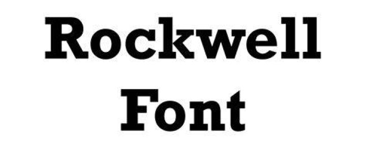 rockwell font