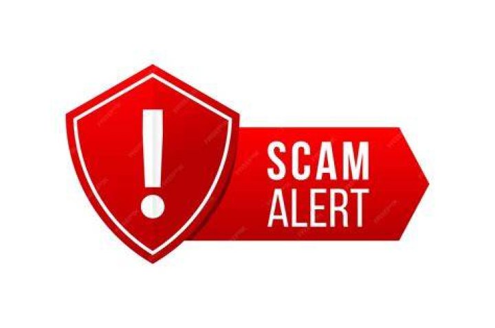 Scam alert sign