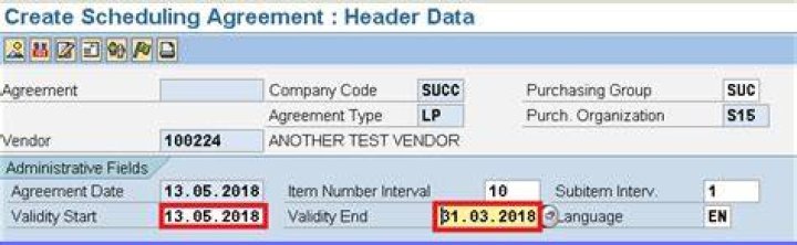 Scheduling agreement - How To Discuss