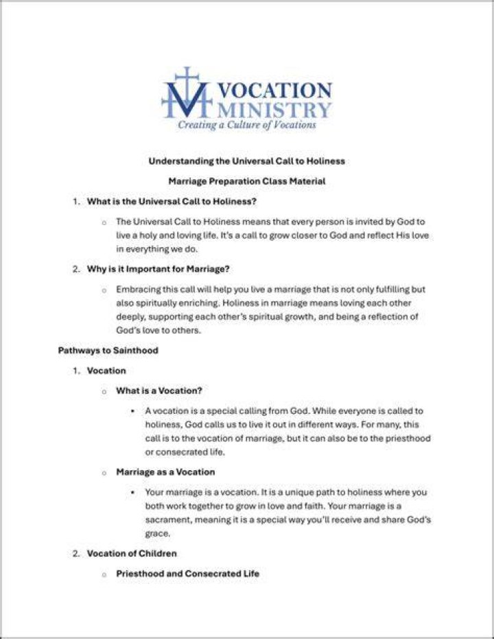 Vocation - How To Discuss